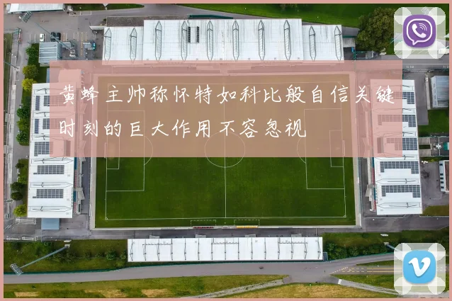 黄蜂主帅称怀特如科比般自信关键时刻的巨大作用不容忽视